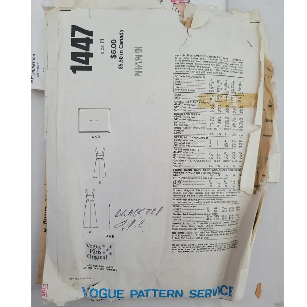 Vintage Vogue 70s 80s 90s Sewing Patterns Lot of 6 Glam Office Siren Cottagecore